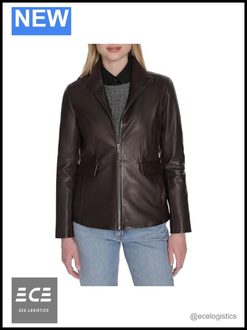 Wing Collar Leather Jacket Women's Wing Collar Leather Moto Jacket